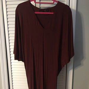 All Saints maroon silky dress